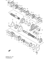 SUZUKI, GSF 650 SA Bandit L2, GETRIEBE