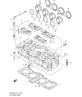 SUZUKI, GSF 650 SA Bandit L2, ZYLINDER KOPF