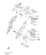 SUZUKI, GSF 650S AL2, FUSSSTUETZE