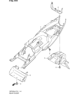 SUZUKI, GSF 650 SA Bandit L2, HINTERER KOTFLUEGEL