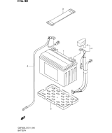 SUZUKI, GSF 650 SA Bandit L2, BATTERIE