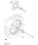 SUZUKI, Suzuki UH200 L0 E19, VORDERRAD