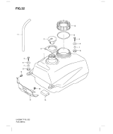 SUZUKI, UH 200 Burgman L0, TREIBSTOFF TANK