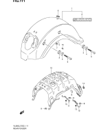 SUZUKI, VL 800 L2, HINTERER KOTFLUEGEL