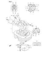 SUZUKI, DR 350 S /SH P, ZYLINDER KOPF