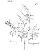 SUZUKI, DR 350 SP SHP, LINKER GRIFF SCHALTER