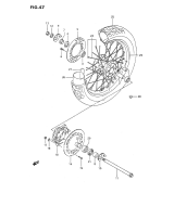 SUZUKI, DR 350 S /SH P, HINTERRAD