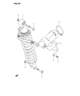 SUZUKI, DR 350 S /SH P, HINTERER STOSSDAEMPFER P