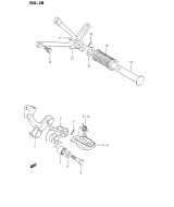 SUZUKI, DR 350 S /SH P, FUSSSTUETZE