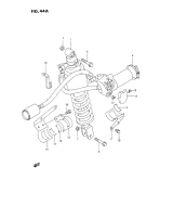 SUZUKI, DR 350 SP SHP, HINTERER STOSSDAEMPFER