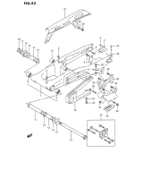 SUZUKI, DR 350 S /SH P, HINTERER SCHWINGARM