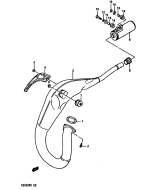 SUZUKI, TS 250 X G, AUSPUFF