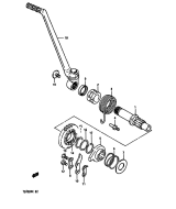 SUZUKI, TS 250 XG, KICK STARTER