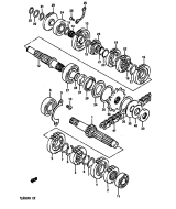 SUZUKI, TS 250 X G, GETRIEBE