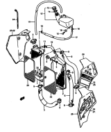 SUZUKI, TS 250 X G, KUEHLER