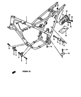 SUZUKI, TS 250 XG, RAHMEN