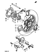 SUZUKI, TS 250 X G, HINTERRAD