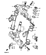 SUZUKI, TS 250 X G, LENKGEHAUESE