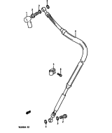 SUZUKI, TS 250 X G, FRONT BREMSLEITUNG