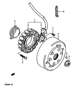 SUZUKI, TS 250 X G, ZUENDMAGNET