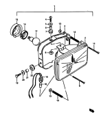 SUZUKI, TS 250 X G, SCHEINWERFER