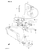 SUZUKI, GSF 400 P, KUEHLER LEITUNG