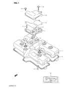SUZUKI, GSF 400 P, ZYLINDER KOPF ABDECKUNG