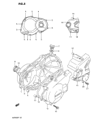 SUZUKI, GSF 400 P, KURBELGEHAEUSE ABDECKUNG