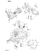 SUZUKI, GSF 400 Bandit P, OELWANNE OELPUMPE