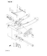 SUZUKI, GSF 400 Bandit P, HINTERER SCHWINGARM