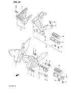 SUZUKI, GSF 400 P, FUSSSTUETZE