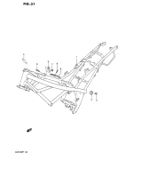 SUZUKI, GSF 400 Bandit P, RAHMEN ABDECKUNG