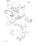 SUZUKI, GSF 400 Bandit P, KOMBINATIONSLAMPE HINTEN