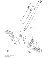 SUZUKI, RMX 450 L4, FUSSSTUETZE