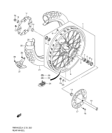 SUZUKI, RMX 450 EU L4, HINTERRAD