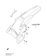 SUZUKI, Suzuki RMX 450 Z L4 E19, HINTERER KOTFLUEGEL