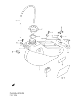 SUZUKI, RMX 450 L4, TREIBSTOFF TANK