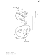 SUZUKI, RMX 450 EU L4, KOMBINATIONSLAMPE HINTEN