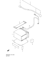 SUZUKI, RMX 450 L4, BATTERIE