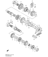 SUZUKI, RMX 450 L4, GETRIEBE