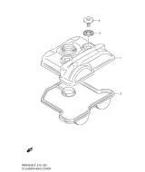 SUZUKI, RMX 450 L4, ZYLINDER KOPF ABDECKUNG