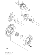 SUZUKI, RMX 450 L4, ANLASSER KUPPLUNG