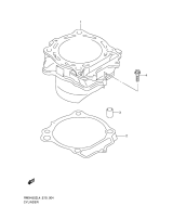 SUZUKI, Suzuki RMX 450 Z L4 E19, ZYLINDER