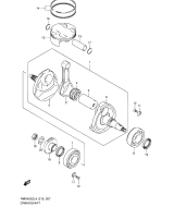 SUZUKI, Suzuki RMX 450 Z L4 E19, KURBELWELLE