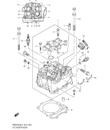 SUZUKI, RMX 450 L4, ZYLINDER KOPF