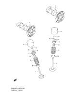 SUZUKI, RMX 450 L4, NOCKENWELLE VENTIL