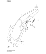 SUZUKI, Suzuki RMZ 450 K5 US E02, HINTERER KOTFLUEGEL