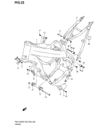 SUZUKI, RMZ 450 EU K5, RAHMEN ABDECKUNG