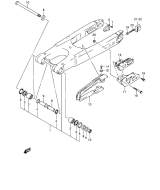 SUZUKI, Suzuki RMZ 450 K5 US E02, HINTERER SCHWINGARM