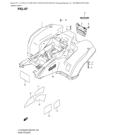 SUZUKI, LTA 750 X US King Quad K8, HINTERER KOTFLUEGEL